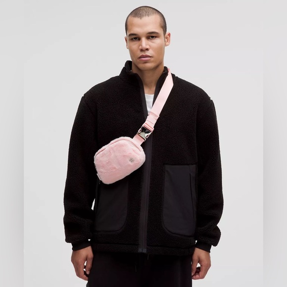 Lululemon Everywhere Belt Bag Plush Fleece- Strawberry Milkshake - Picture 6 of 6